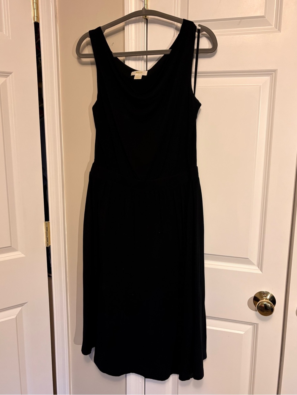 Black Sleeveless Women's Dress - Classic A-Line Maeve- size M